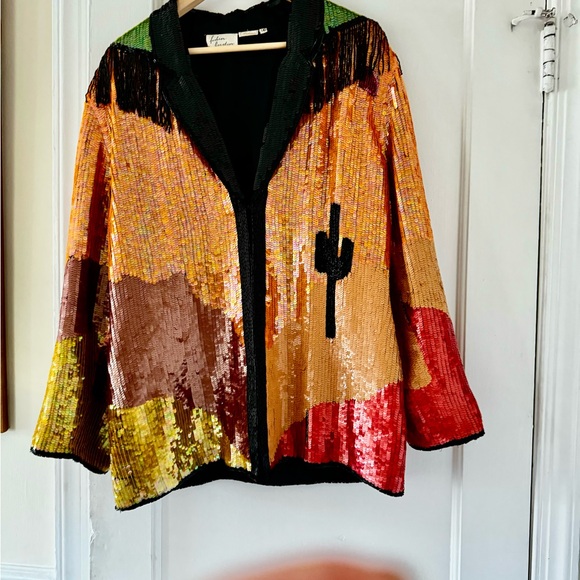 Cactus Desert Sequins Jacket - Picture 3 of 16